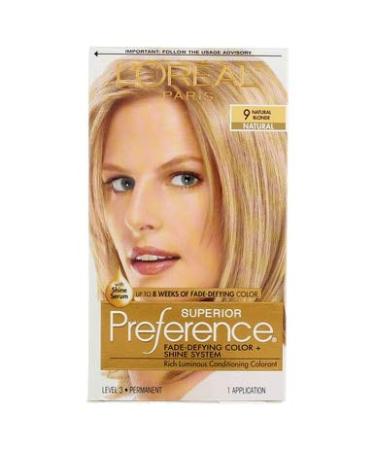L'Oreal Preference Hair Color Natural Blonde #9 - Pref Haircol 1ct | International Shipping Available - Buy Online on GoSupps.com