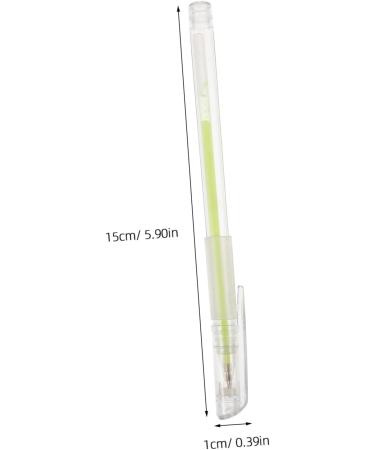 Mikinona 5pcs Beauty Spot Eyebrow Pen Fluorescent Green Pen Markers Pen Marking Pen Plastic - Buy Online on GoSupps.com