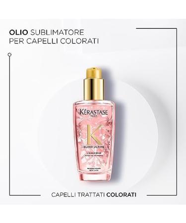 K rastase Huile Rose Elixir Ultime | Nourishing Hair Oil for Colored Hair - 100ml | Smoothing & Color-Intensifying - Buy Online on GoSupps.com