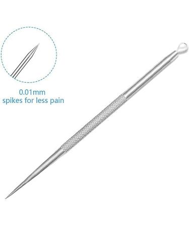 Acne Remover Tools Nose Acne Remover Stainless Made Blackhead Remover Tool Acne Blemish Needle Pimple Spot Extractor Pin-Extractor Acne Tool Pimple Spot Popper Silver - Buy Online on GoSupps.com