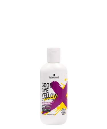 GOODBYE YELLOW Neutralizing Wash Shampoo   Color Balancing for Brassy and Yellow Tones   Cleansing Vegan Hair Care with Purple and Blue Pigments  10.1oz
