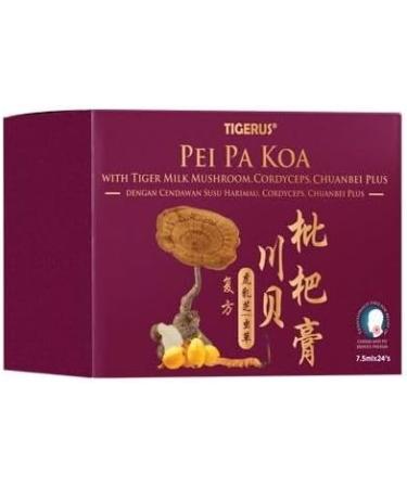 Tiger milk and honey - Pei Pa Koa with Lignosus Tiger milk + Cordyceps + Chuanbei Bulbus - Cough/throat/voice irritation - 24 sachets of 10 ml - Buy Online on GoSupps.com