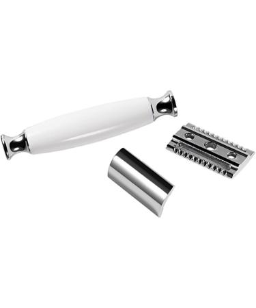 Minkissy 2-in-1 Open Butterfly Razor for Men | Long Grip Double Shaver & Facial Razor - Alloy Manual Knife for Precision Shaving - Buy Online on GoSupps.com