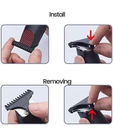 Rechargeable Bald Clipper - Professional 0 MM T Steel Blade Hair Trimmer Kit for Men with 3 Guide Combs - Buy Online on GoSupps.com