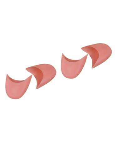 2 Pairs Ffore Foot Sole Toes Cover Silicone Toe Pads Toe Caps Silicone Tiptoe Cover Protective Sleeve Fore Foot Cushion Foot Separating Socks