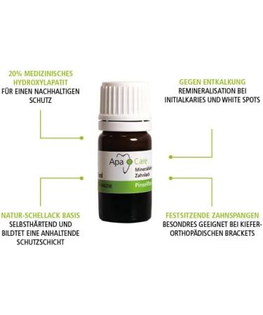 APA CARE Mineralizing Tooth Lacquer with 20% Hydroxylapatite | Self-Curing Schellack-Based Liquid Tooth Enamel | 5ml Brush Bottle - International Shipping Available - Buy Online on GoSupps.com