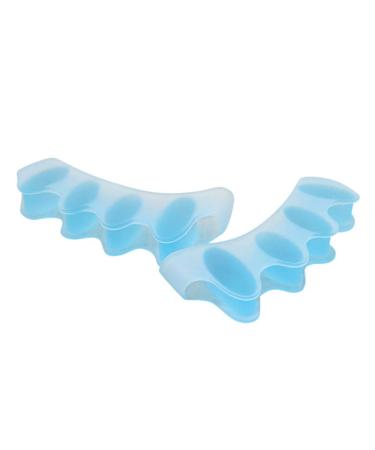 Clicitina Foot Toe Pair Hammer Smoothing Corrector Silicone Separator 1 Sport QB343 (Blue One Size)