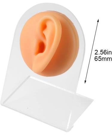 Silicone Ear Model Soft Flexible Fake Ear Piercing Practice Model Silicone Body Parts Realistic Ear Mold for Jewelry Display Teaching Tool Style3 - Buy Online on GoSupps.com
