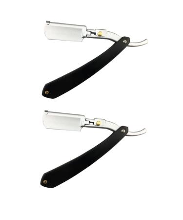 Fomiyes 2st Razor made of metal razor Razor Razor For Men Double Hairdresser Razing Face Razier Men Razor Handbook MA Mann Holzern