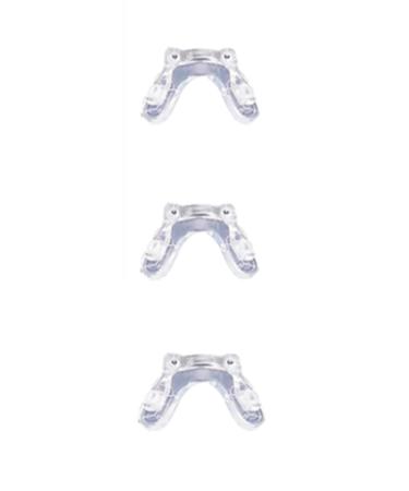 Perffite nose pads for glasses sunglasses frames glasses HNP447A rubber slip -resistant for screwing transparent 3 pairs - 3 pairs