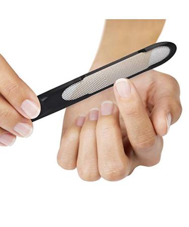 Miwiam Nail Files Set | 2 Zones (Coarse & Fine) | Rust-Free Residue-Free | Smooth Nail Surfaces | Durable Black & Lilac Design | International Shipping Available - Buy Online on GoSupps.com