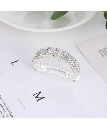 Wendalern Boho Rhinestone Ponytail Holder Cuffs Geometric Hair Holder Clip Headband Silver Crystal Ponytail Hair Clip Band Wedding Ponytail Barrette Hair Accessories for Women and Girls - Buy Online on GoSupps.com