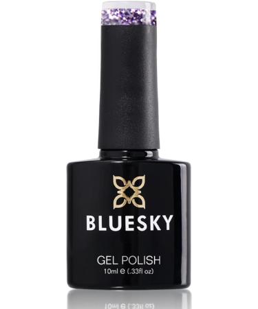 Bluesky Gel Nail Polish Blue Danube 10 ml - Long Lasting Chip Resistant Purple Glitter - UV LED Lamp Required - Pack of 1 - Buy Online on GoSupps.com