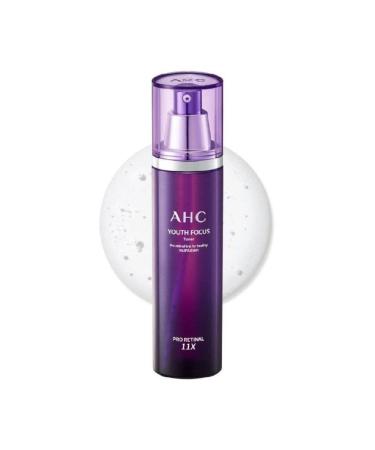 AHC Youth Focus Skin Toner with Pro Retinal for 11x faster conversion than Retinol to help reduce the appearance of fine lines and wrinkles for hydrated youthful skin with Korean skincare 130 ml