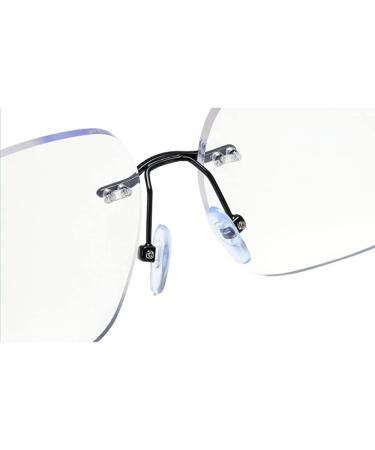 Rongchy Rimless Blue Light Blocking Glasses for Men & Women | Stylish Silver Eyewear for TV Phone Computer & Gaming - Buy Online on GoSupps.com