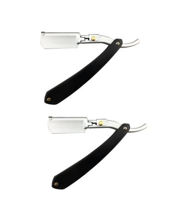 Angoily 2st Razor For Men Safety Razing Coteletry Razor Razor With Simple Opening Double Hairdresser Manager Man Metal Hair Knife Holders