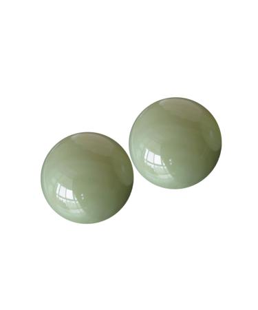 HomsfoU 1 piece of wrist massager Hand exercise Massage balls for the hands False crow repair set for bicycle tires Chinese meditation balls strengthen green and white jade
