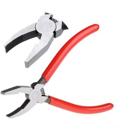 Qovydx 5Pcs Glass Grozer Running Pliers | Stained Glass Breaking Cutter Tools - Grozing Pliers with Rubber Tips - Buy Online on GoSupps.com