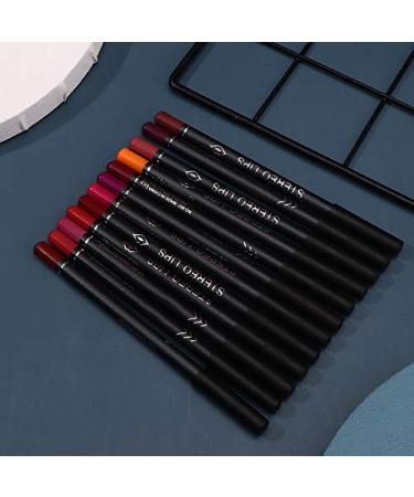 Sonew 12 Colors Lipstick Lipliner Set | Waterproof Matte Lip Pencils | Smooth Lip Makeup Kit for Flawless Lips - Buy Online on GoSupps.com