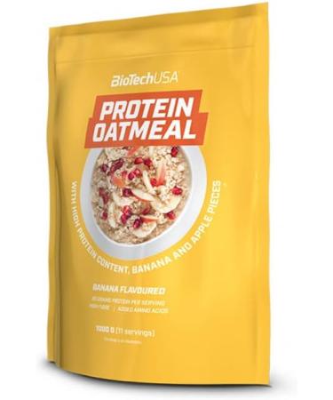 Buy BiotechUSA Protein Oatmeal - High Protein & Fiber - 1kg Banana & Apple Flavor - International Shipping - Buy Online on GoSupps.com