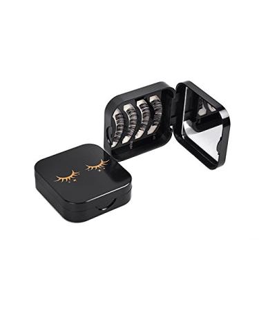 Auch Magnetic Eyelashes Case with Mirror  Magnetic Eyelashes Storage Organizer Holder 3x2.78x0.89 Inch (Pack of 1)