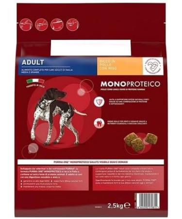 Purina One Monoprotein Adult Dog Food with Chicken 2.5 kg - Buy Online on GoSupps.com