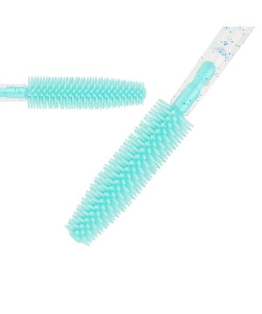 100 Pcs Silicone Mascara Wands Disposable Eyelash Brushes | Lash Extension Applicators Kit (Crystal Blue/Mint Green) - Buy Online on GoSupps.com