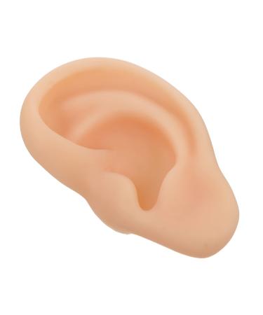 Silicone Ear Model 1pc Silicone Ear Silicone Tool Specialty Tools Ear Presentation Model Silica Gel Care Products Major Beige 3D Fake Ear Silicone Teaching Model Human Ear Model