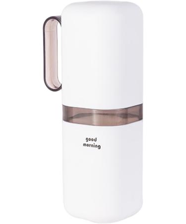 Univolunaris Travel Toothbrush Cup | Washable Camping & Hotel Toiletries with Handle (Gray) - Buy Online on GoSupps.com