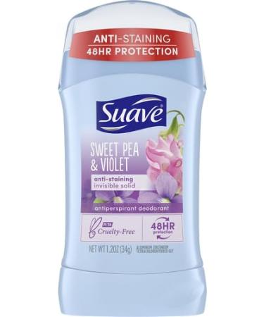 Suave Antiperspirant Deodorant Stick - 48-Hour Protection Sweet Pea Violet 1.2 oz for Women | Shop Internationally - Buy Online on GoSupps.com