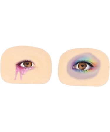 FOMIYES 4 sets Eye Professional Artificial Practice Fake Thick Up Portable Blank of Board Reusable Makeup 6.9x5.2cmx4pcs Assorted Colorx4pcs - Buy Online on GoSupps.com