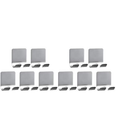 CABILOCK 10 STK Multifunctional hook clothes rack hooks for shower razor razor hanging hanging hard -wearing wall hangers razor holder wall hook aluminum alloy phone