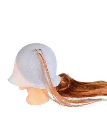 ZPFDSG Highlighting Cap Salon Dye Silicone Cap Hair Color Coloring Highlighting Reusable Caps Hat Frosting Tipping Dyeing Color Styling Tools. (Color : 1pcs)