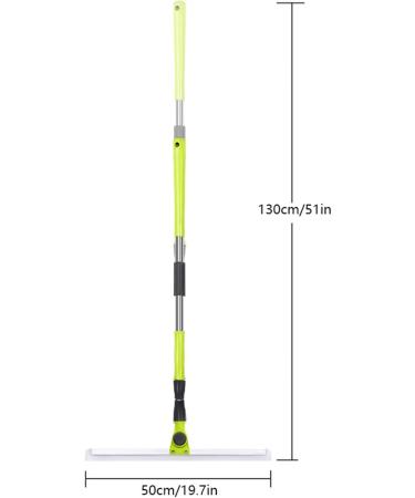 Silicone Brooms for Floor Cleaning with 51 Long Handle Silicon Broom Squeegee for Floor for Smooth Floors Rugs Windows - Buy Online on GoSupps.com