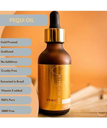 THEGLOHAUS 100% Pure Brazilian Pequi Oil for Hair & Skin - Non-GMO, Undiluted & Unfiltered - Hair Conditioner for Damaged Hair & Anti-Frizz, Skin Oil for Dry Cracked Skin & Anti-Ageing - 4 fl oz - Buy Online on GoSupps.com