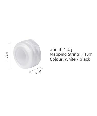 XIAOYU Brow Mapping String for Microblading - Pre-Inked 10m 6pcs Black Box | Professional Eyebrow Styling Tools - Buy Online on GoSupps.com