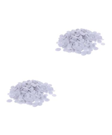 COHEALI 4000 Pcs Non-woven Gasket Resin Hair Clips Diy Hair Pin Cushion Handmade Headdress Material Backing