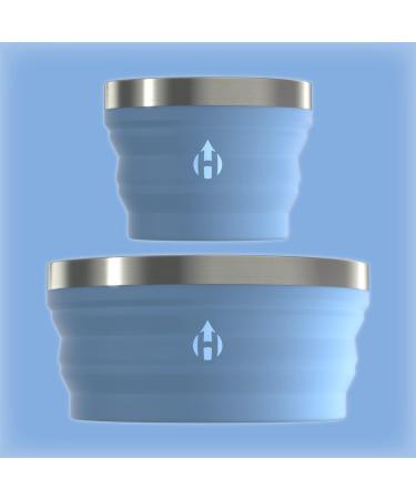 HYDAWAY Collapsible Bowl Set | 2-Pack | Glacier Blue