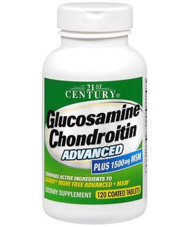 21st Century Glucosamine Chondroitin Advanced Plus MSM Tablets - 120 ct Pack of 5