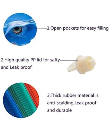 MAIES Rubber Hot Water Bottles - Durable Heat Preservation Perfect for International Shipping - Buy Online on GoSupps.com