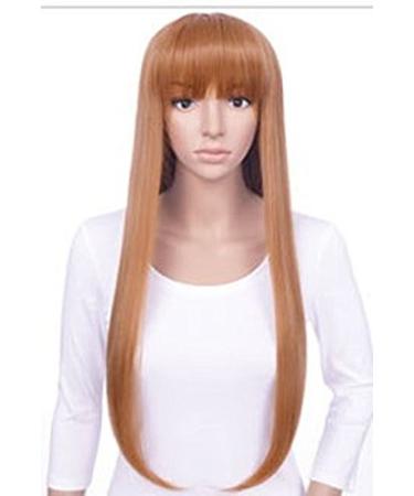 Prettyland Long Hair Wig with Bangs - Orange-Brown Straight Wig for Women | C1109 - International Shipping Available - Buy Online on GoSupps.com