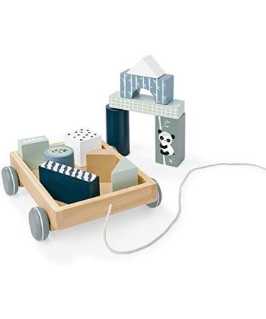 Eichhorn Construction Wagon with 11 Building Blocks - Pull-Along Toy for Kids 12 Pieces 18x17.5 cm Ideal for Ages 1+ - International Shipping Available - Buy Online on GoSupps.com