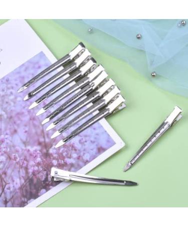 26Pcs Hair Sectioning Clips 3.5 inches Duck Bill Sectioning Clips Metal Curl Setting Section Hair Clips Professional Sectioning Clips for Barbershop Hair Salon Hairdressing Styling Salo(Silver) - Buy Online on GoSupps.com