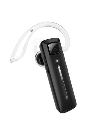 Marnana Bluetooth Headset with Voice Command Control, Bluetooth Earpiece w/Noise Cancelling Mic & 13 Hrs Playtime, V5.0 Wireless Headset Hands-Free Call for iPhone Samsung Android Cell Phone - Black