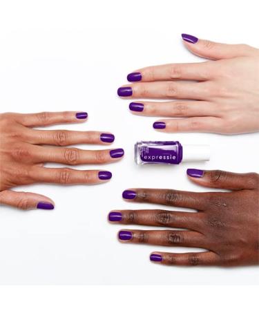 essie expressie Quick Dry Vegan Nail Polish - No Time To Pause (Vibrant Purple with Blue Undertones) - 0.33 Fl Oz - Buy Online on GoSupps.com