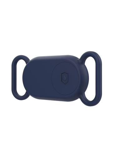 MLEHN Silicone for Samsung Galaxy Smarttag 2 Protective Case Soft Scratch Smart Cats For Galaxy For Dog Tag Dark Blue For smarttag2