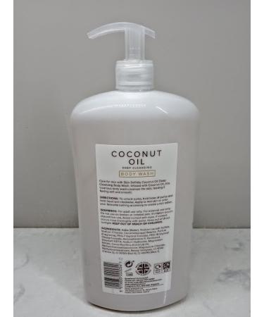 Coconut Oil Body Wash 33.8 Fl Oz - Deep Cleansing & Nourishing | Infused with Coconut Oil (1L) - International Shipping Available - Buy Online on GoSupps.com