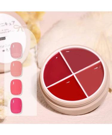 4 Colors Nail Repair Care Base Coat Soak Off Solid Canned Cream UV LED Varnish Gel Jelly Painting Gel Nail Gel Polish - (Color: 8)