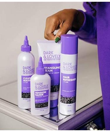 Dark and Lovely for Protective Style Cleansing Water and Cream Detangler Kit Shampoo with Aloe and Conditioner with Avocado and Peppermint 2 Count 3.4 Ounce (Pack of 2) Hair Refresher - Buy Online on GoSupps.com