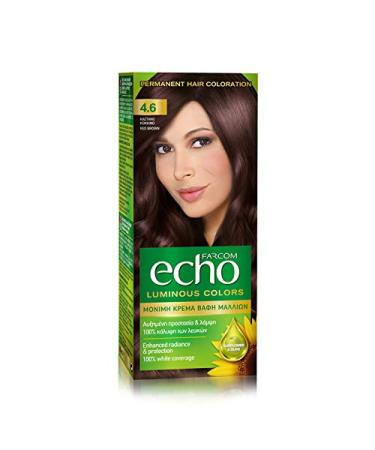 FARCOM Echo hair color with natural olive extract and vitamin C 60ml (4.6 dark mahogany)